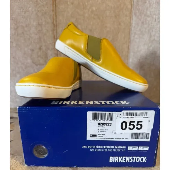 Birkenstock Barrie Slip-On Lemon/Yellow EU 37 / US W6 NIB Narrow Fit