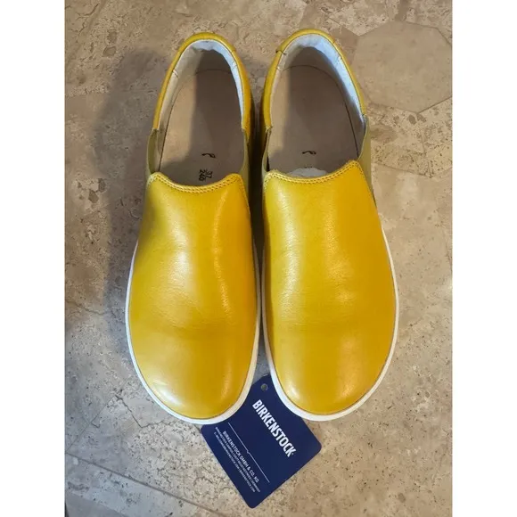 Birkenstock Barrie Slip-On Lemon/Yellow EU 37 / US W6 NIB Narrow Fit