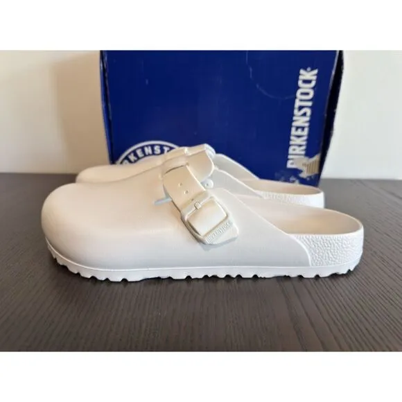 Birkenstock Boston EVA Clogs White New 43 Size 10 Shoes Slip On Men’s