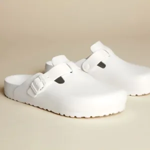 Birkenstock Boston EVA Clogs White New 43 Size 10 Shoes Slip On Men’s