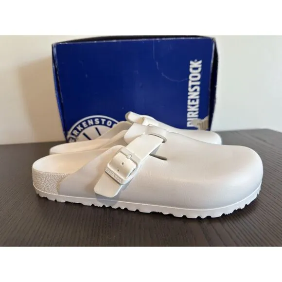 Birkenstock Boston EVA Clogs White New 43 Size 10 Shoes Slip On Men’s