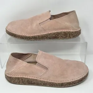 Birkenstock Callan Womens 39 US 8 - 8.5 Light Pink Leather Suede Clog Shoes