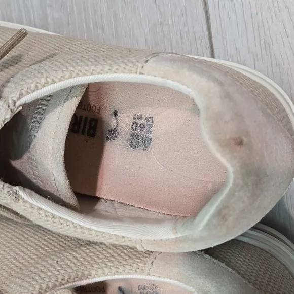 Birkenstock Women Bend Low Canvas suede Sneakers shoes sz 40/9 Narrow