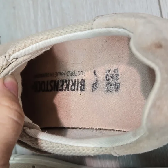 Birkenstock Women Bend Low Canvas suede Sneakers shoes sz 40/9 Narrow
