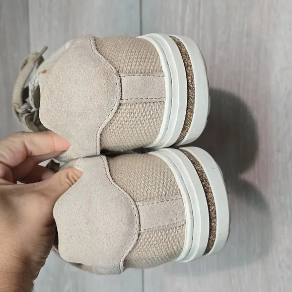 Birkenstock Women Bend Low Canvas suede Sneakers shoes sz 40/9 Narrow