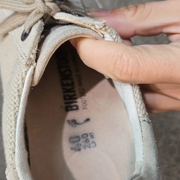 Birkenstock Women Bend Low Canvas suede Sneakers shoes sz 40/9 Narrow