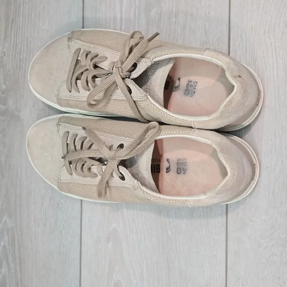Birkenstock Women Bend Low Canvas suede Sneakers shoes sz 40/9 Narrow