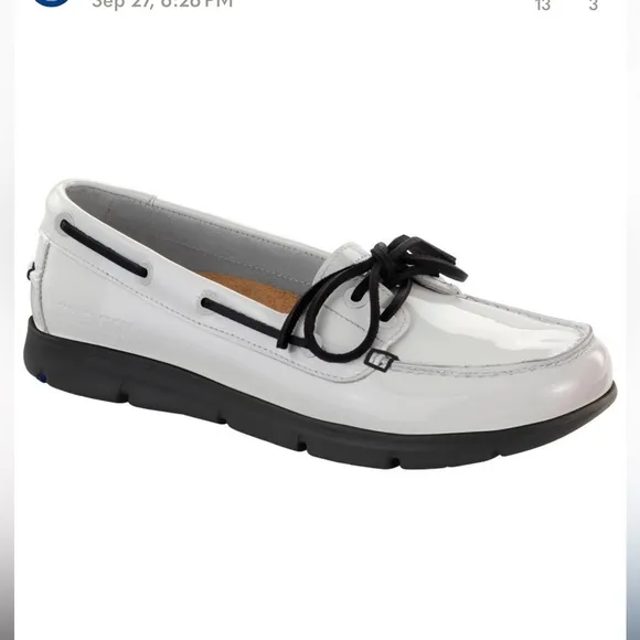 Birkenstock Women's Tennessee Patent Leather White Patent Deck Boat