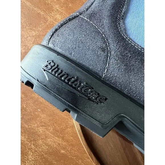 Blundstone Original 2209 Gray Denim Leather Suede Sneaker Ankle Boots Size 10 M