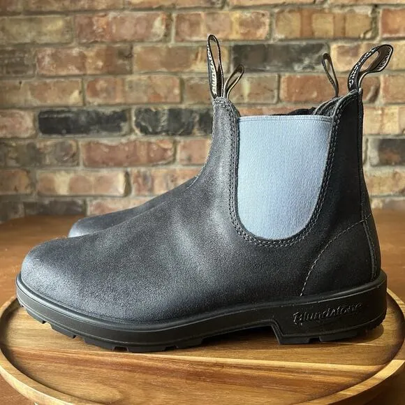 Blundstone Original 2209 Gray Denim Leather Suede Sneaker Ankle Boots Size 10 M