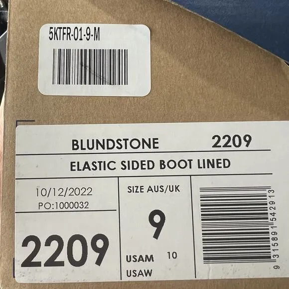 Blundstone Original 2209 Gray Denim Leather Suede Sneaker Ankle Boots Size 10 M