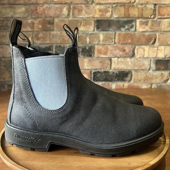 Blundstone Original 2209 Gray Denim Leather Suede Sneaker Ankle Boots Size 10 M