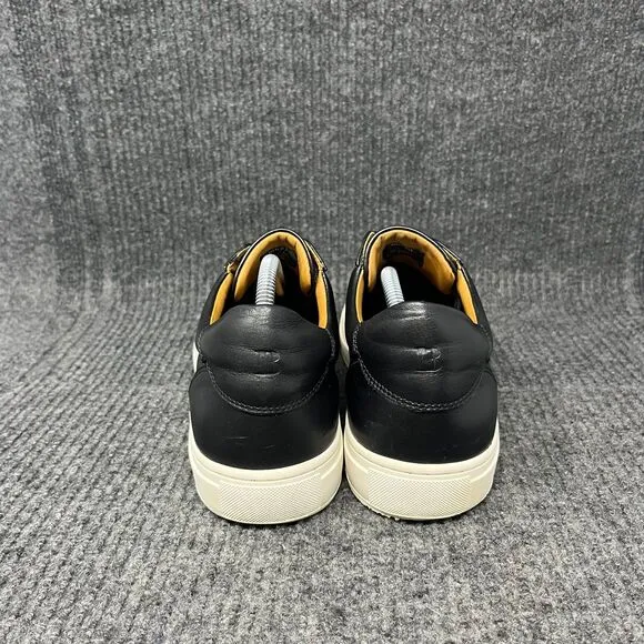 Boggi Milano Leather Trainers Black Shoes Low Men’s Size 11 US