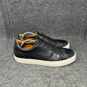Boggi Milano Leather Trainers Black Shoes Low Men’s Size 11 US