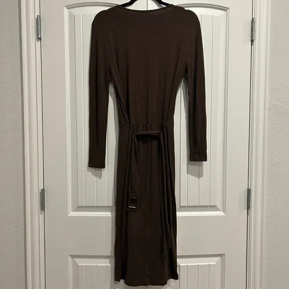 BOSS by Hugo Boss Long Sleeve Brown Dress Women’s Size XS