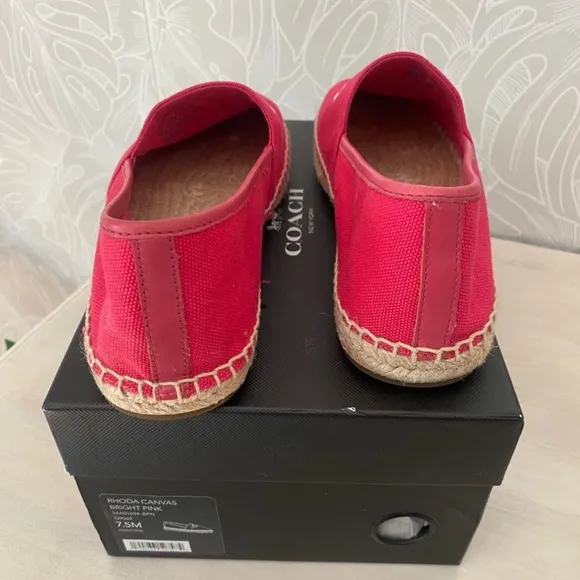 Brand new Coach red canvas shoes size 7.5