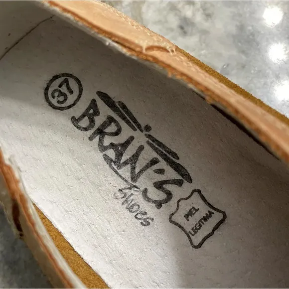 Bran's Spanish Suede Leather Lace Women's Shoes Size 37