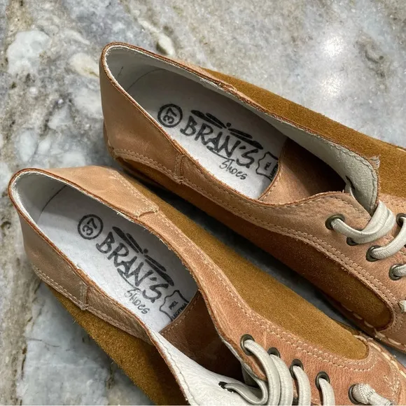 Bran's Spanish Suede Leather Lace Women's Shoes Size 37
