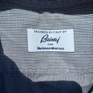 Brioni Neiman Marcus L/S Shirt Mens Large  Italy 17.5 / 44 Cotton Italy