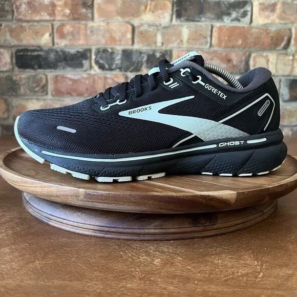 BROOKS Ghost 14 GTX Running Sneakers Shoes Women's 8.5 Black Spearmint Gore-Tex