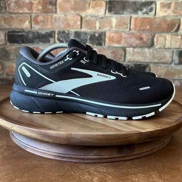 BROOKS Ghost 14 GTX Running Sneakers Shoes Women's 8.5 Black Spearmint Gore-Tex