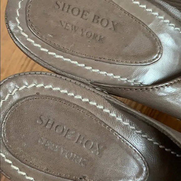 🔥☄️☄️☄️Buttery Soft Leather Platform Mules. 38