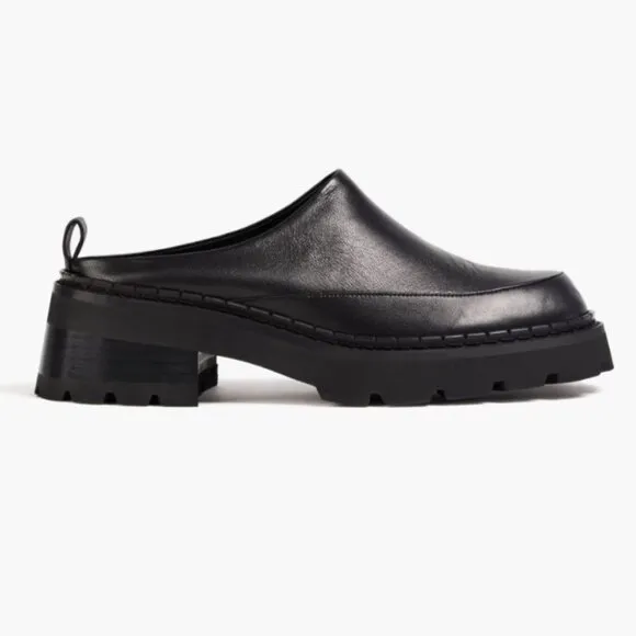 By Far Reyna black leather shoes/loafers/mules Sz 36/Us Sz 6