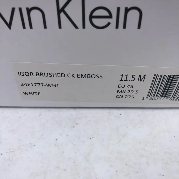 Calvin Klein Igor Brushed Emboss Sneaker Shoes Size 11.5
