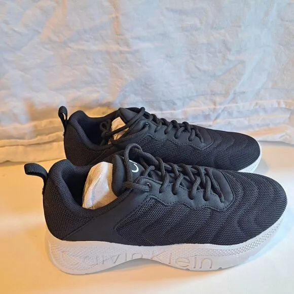 Calvin Klein KC Cecyle Black White Sneaker Athletic Shoe Women's 9.5M New In Box