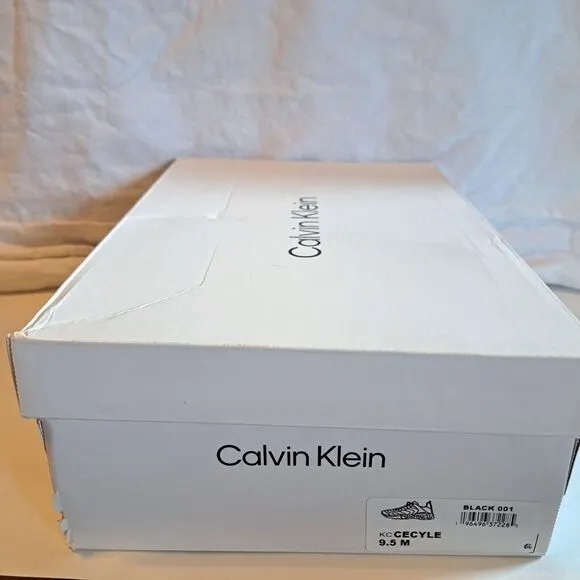 Calvin Klein KC Cecyle Black White Sneaker Athletic Shoe Women's 9.5M New In Box