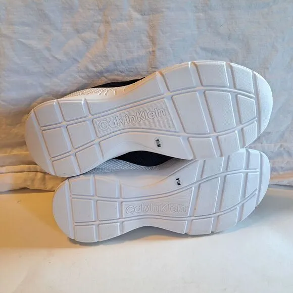 Calvin Klein KC Cecyle Black White Sneaker Athletic Shoe Women's 9.5M New In Box