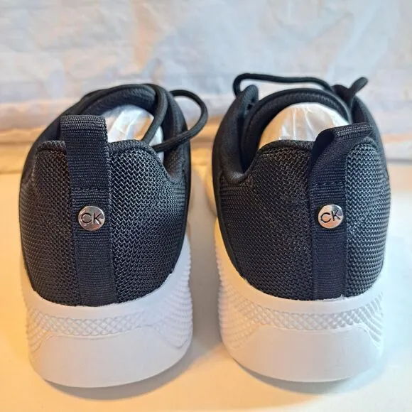 Calvin Klein KC Cecyle Black White Sneaker Athletic Shoe Women's 9.5M New In Box