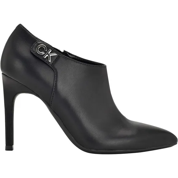 Calvin Klein KChally2 Womens Black Boots Sz 10 / 42 Shoes 3.5” High Heels…