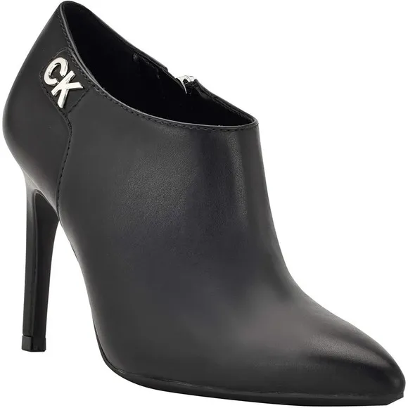 Calvin Klein KChally2 Womens Black Boots Sz 10 / 42 Shoes 3.5” High Heels…