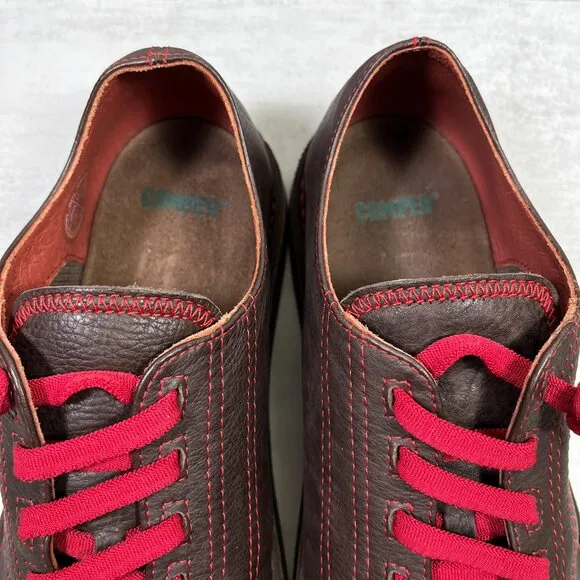 Camper Peu Cami Beetle Leather Shoes - Size EU 41 / Men's 8 / Women's 10
