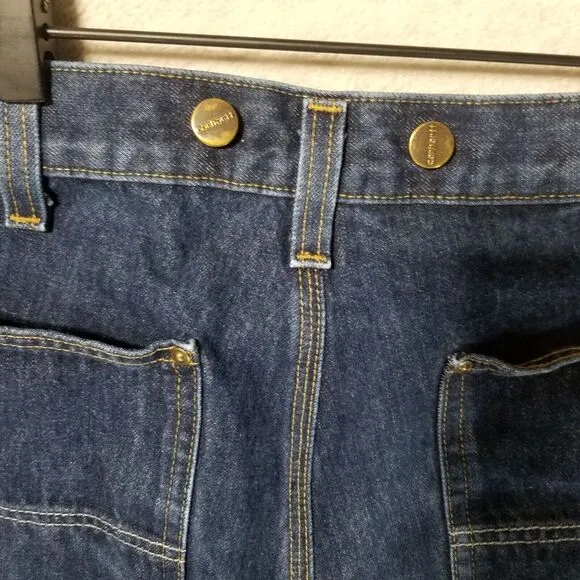 Carhartt Double Knee Denim Relax Stretch‎ Jeans 34x32 Made In Mexico 103890 L10