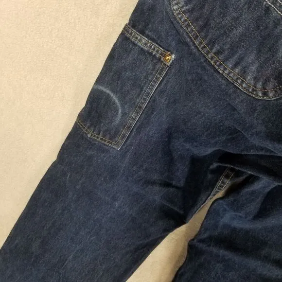 Carhartt Double Knee Denim Relax Stretch‎ Jeans 34x32 Made In Mexico 103890 L10