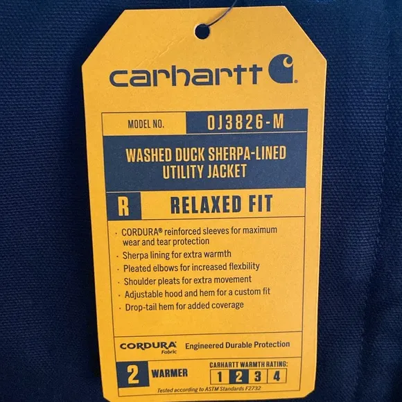 Carhartt Duck Washed Relaxed fit New men’s coat Sherpa Lined Utility jacket