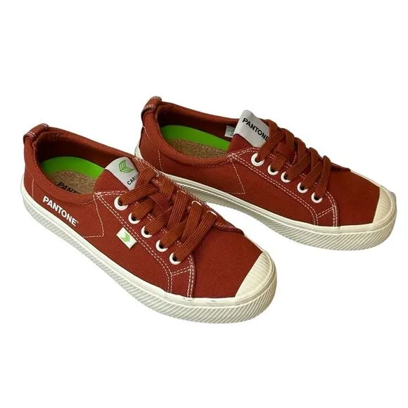 CARIUMA Pantone Rust/Off-White Canvas Women’s Size 7