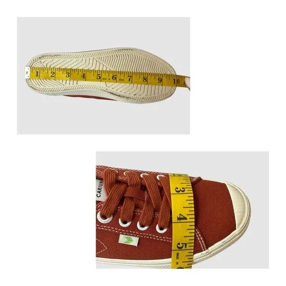 CARIUMA Pantone Rust/Off-White Canvas Women’s Size 7