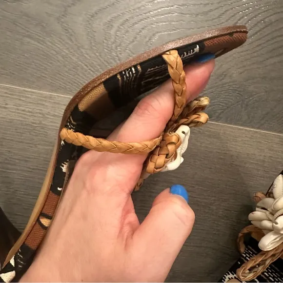 Casadei summer shell ikat stiletto heels (Sz 7)