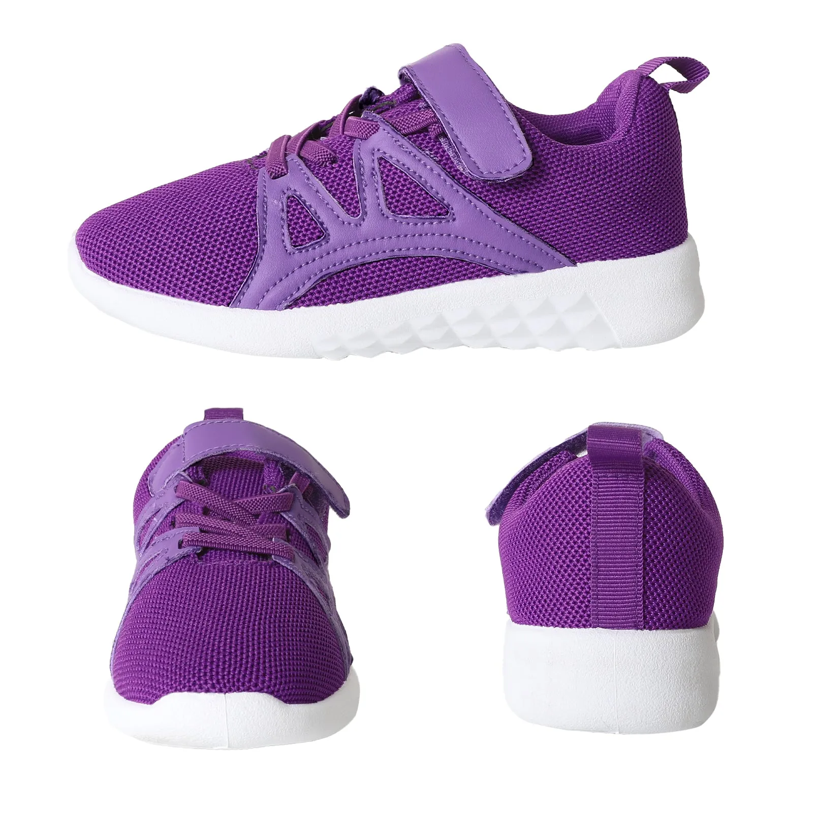 CHIN·MOON Boys Girls Kids Lightweight Tennis Sneakers Non Slip Sports Walking Shoes