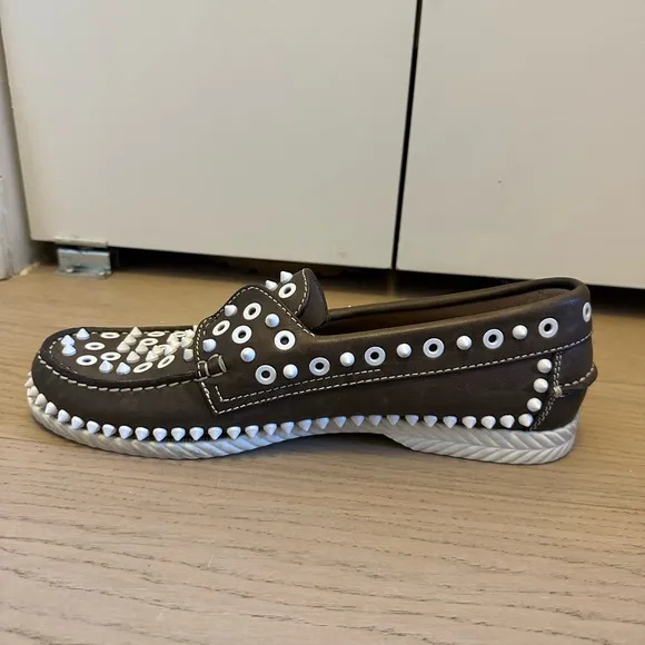 Christian Louboutin Studded Boat Shoes