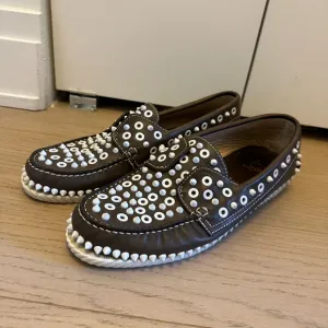 Christian Louboutin Studded Boat Shoes