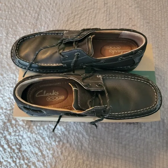 Clarks Black Boat Shoes