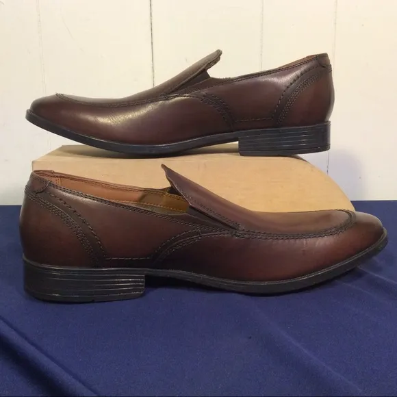 Clarks Kaiden Mens Slip on Shoes Step Brown size 11