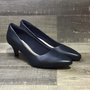 Clarks - Linvale Jerica “Navy Leather” 37211