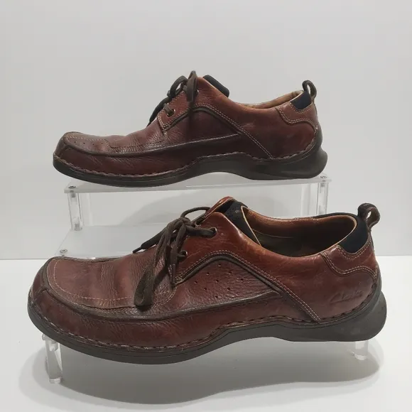 Clarks Men's Brown Leather Loafer Shoes