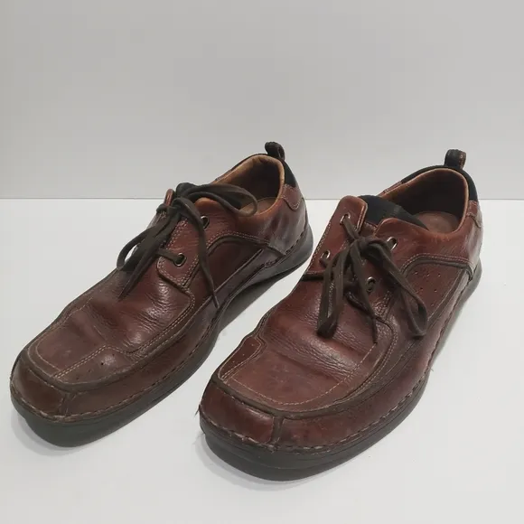 Clarks Men's Brown Leather Loafer Shoes