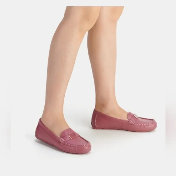 Coach Light Raspberry Driver Shoes
